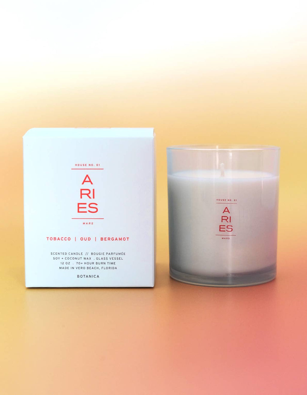 Aries Zodiac Candle - 12oz.