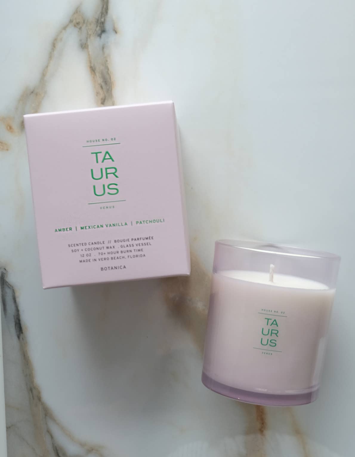 Taurus Zodiac Candle