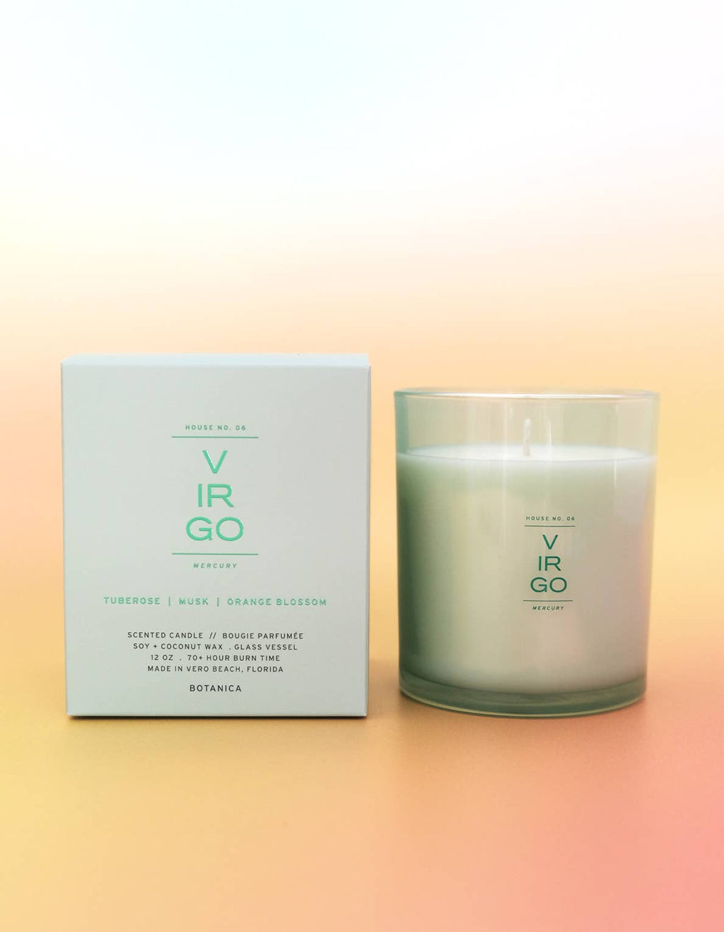 Virgo Zodiac Candle