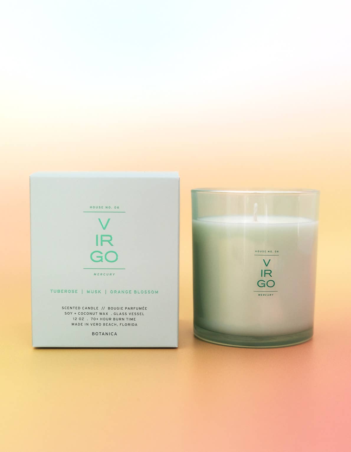 Virgo Zodiac Candle