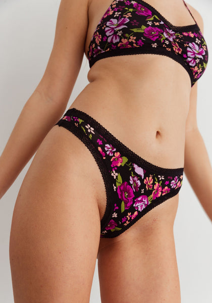 The Micro Lace Trim Thong – Purr Clothing Calgary