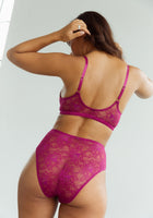 Allure High Waist Brief - Berry
