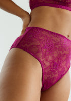 Allure High Waist Brief - Berry