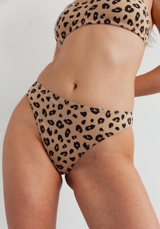 The Cotton High Leg Bikini