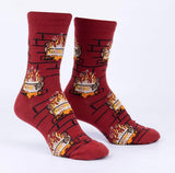 Yule Log Crew Socks