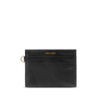 Alex Card Holder - Black Pebbled