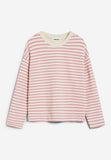 Frankaa Stripe Sweatshirt - Raspberry Pink/Undyed