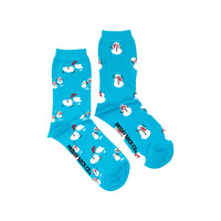 Ugly Christmas Melting Snowman Family Mismatched Socks
