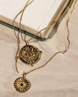 Evil Eye Double Coin Necklace