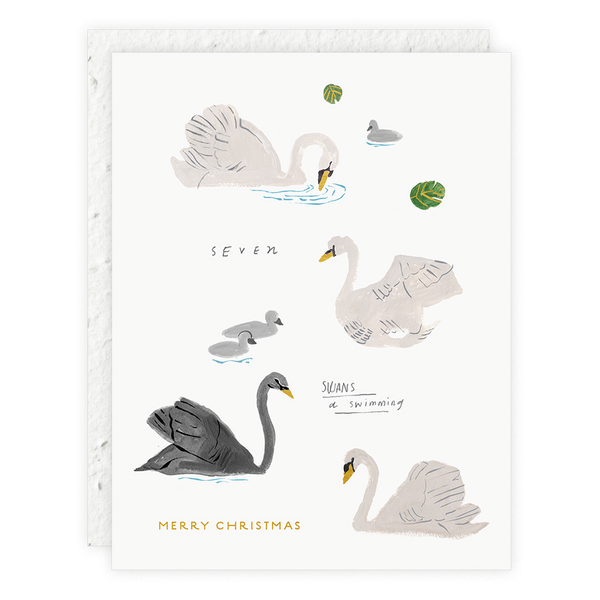 Seven Swans-a-Swimming