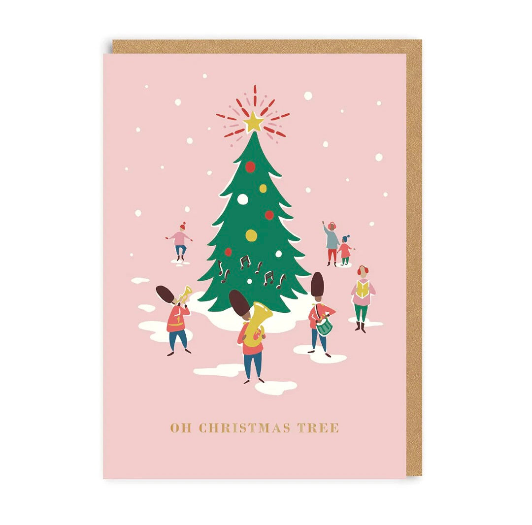 Oh Christmas Tree Band Greeting Card