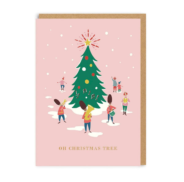 Oh Christmas Tree Band Greeting Card