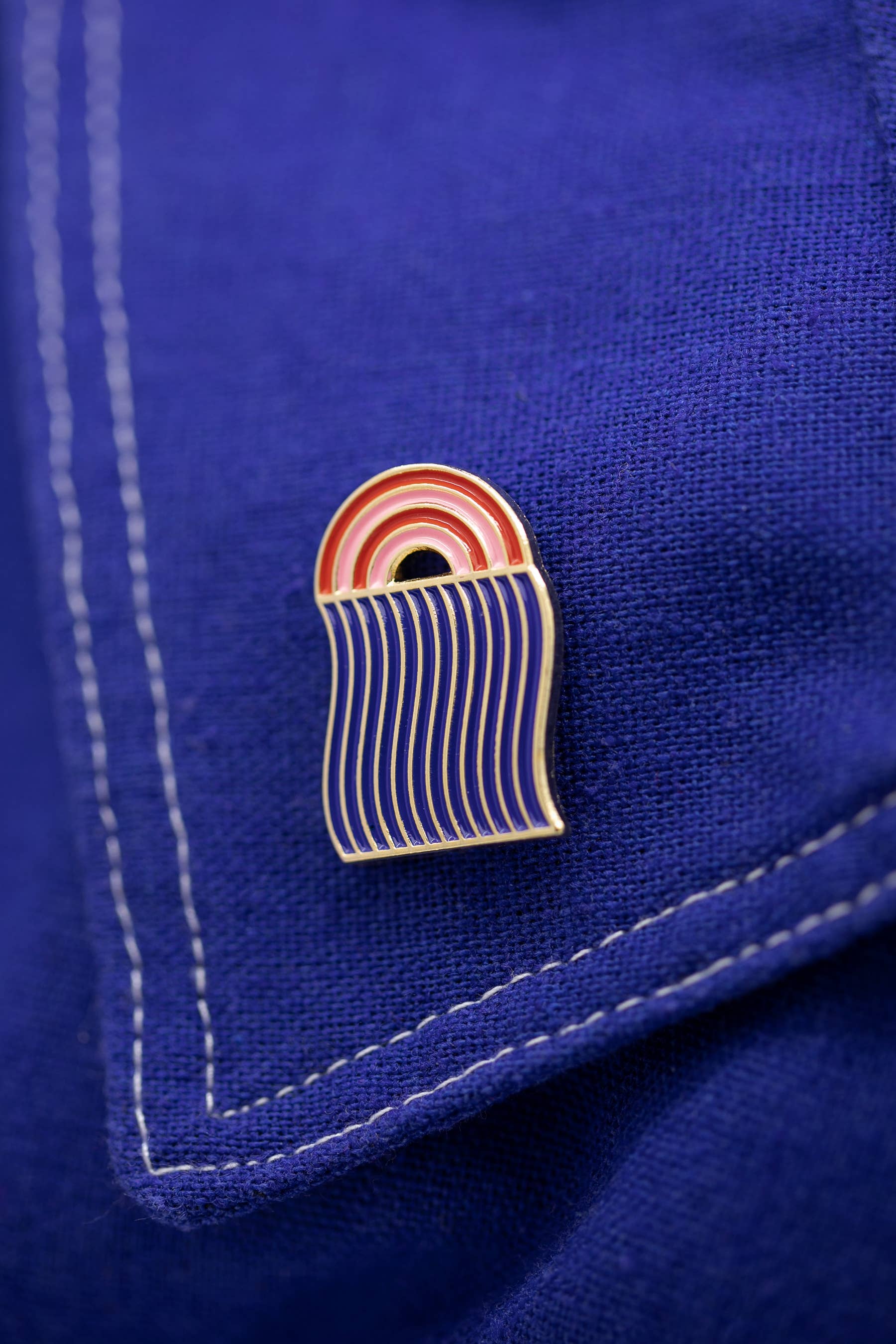 Rainbow River Enamel Pin