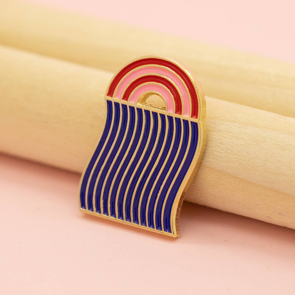 Rainbow River Enamel Pin