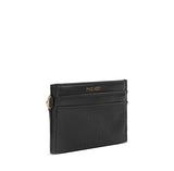 Alex Card Holder - Black Pebbled