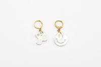 Mushroom + Smile Charm Dangle Earring