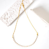 In The Woods 24k Gold Plated & Fresh Water Pearl Necklace