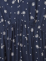 Lucy Dress - Navy Multi