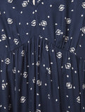 Lucy Dress - Navy Multi
