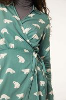 Polar Bear Wrap Dress