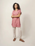 Elsie Linen Tunic - Mid Plum