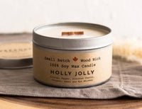 Holly Jolly Candle Tin
