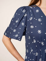 Lucy Dress - Navy Multi