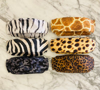 Triple Layer Reversible Fitted Face Mask - Animal Print