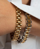 Two-Tone Timepiece Bracelet