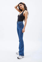 Moxy Flare Jeans - Cape Dark Plain