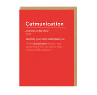 Catmunication Greeting Card