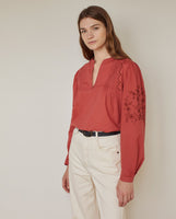 Blouse with Embroidery