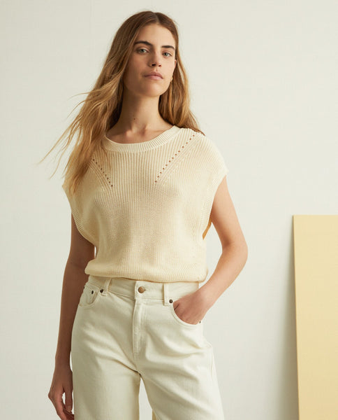 Organic Cotton Knit Vest