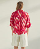 Geometric Print Flowy Shirt