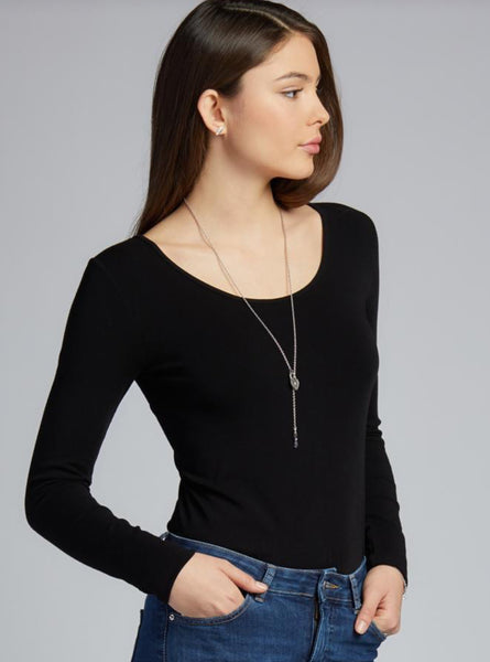 Bamboo Long Sleeve Scoop Neck Top
