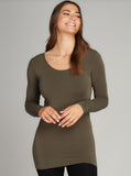 Bamboo Long Sleeve Scoop Neck Top