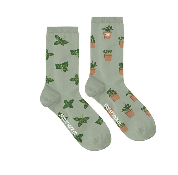 Garden Herb Mismatched Socks