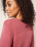 Hannah Cardigan - Mid Pink