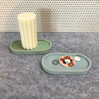 Concrete Oval Trinket Tray