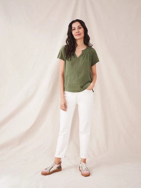 Luella Embroidered Top