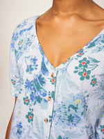 Broderie Print Mix Two Way Top
