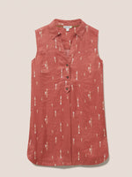 Banji Sleeveless Linen Tunic