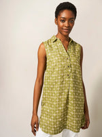Banji Sleeveless Linen Tunic