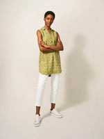 Banji Sleeveless Linen Tunic