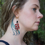 Coral Snake Hoop Earrings