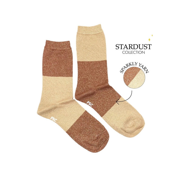 Autumn Gold Stardust Socks