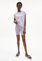 Ofeliaa Pretty Stripe T-Shirt - Purple Noise/Oatmilk