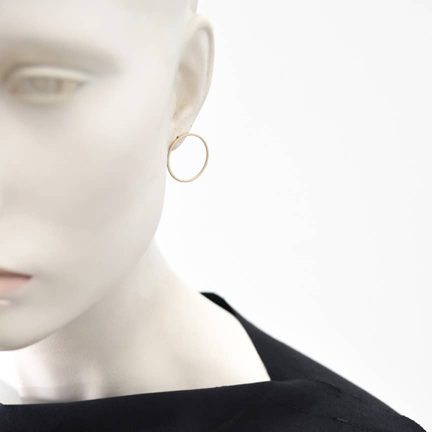 Plus or Minus Ear Jacket Earring
