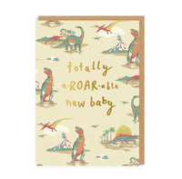 Totally A-Roar-Able New Baby Greeting Card