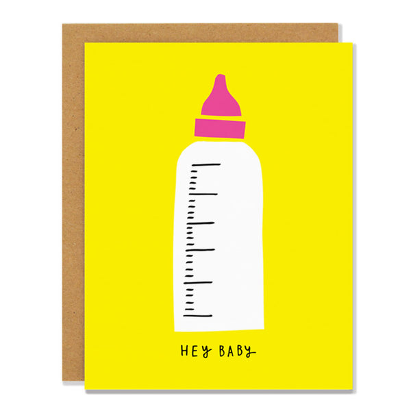Baby Bottle Greeting Card
